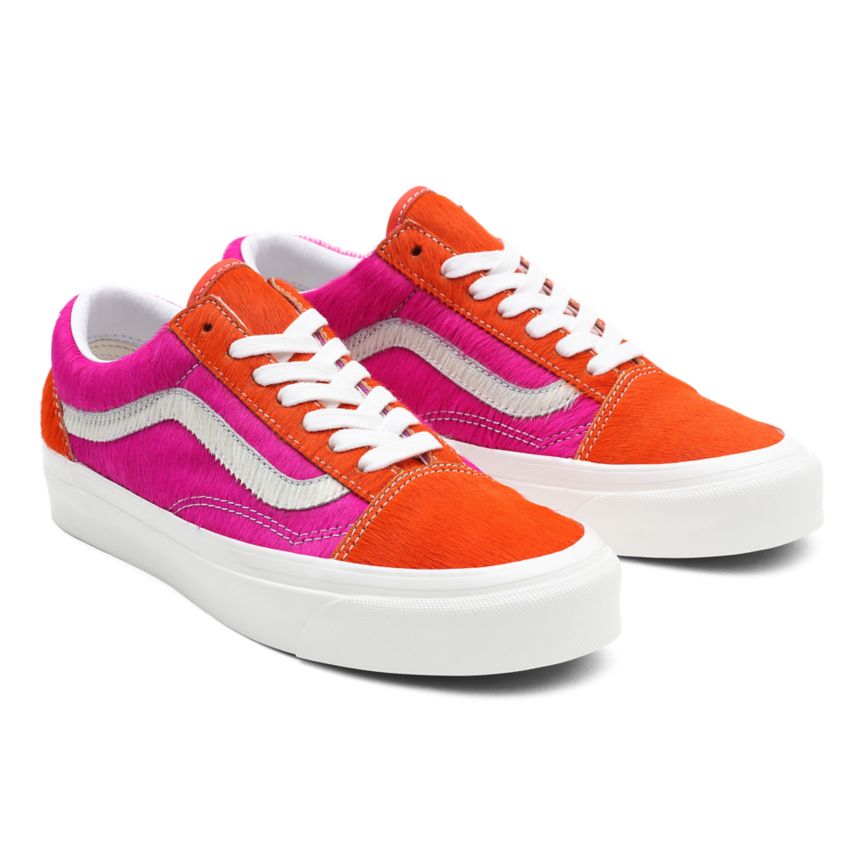 Vans Anaheim Factory Old Skool 36 DX Dam Rosa/Vita - Vans Låga Skor Rea (NTVWR9065)